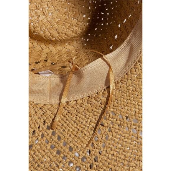 Fame Mixed Beaded Strap Western Fedora Straw Hat - Picture 5 of 6
